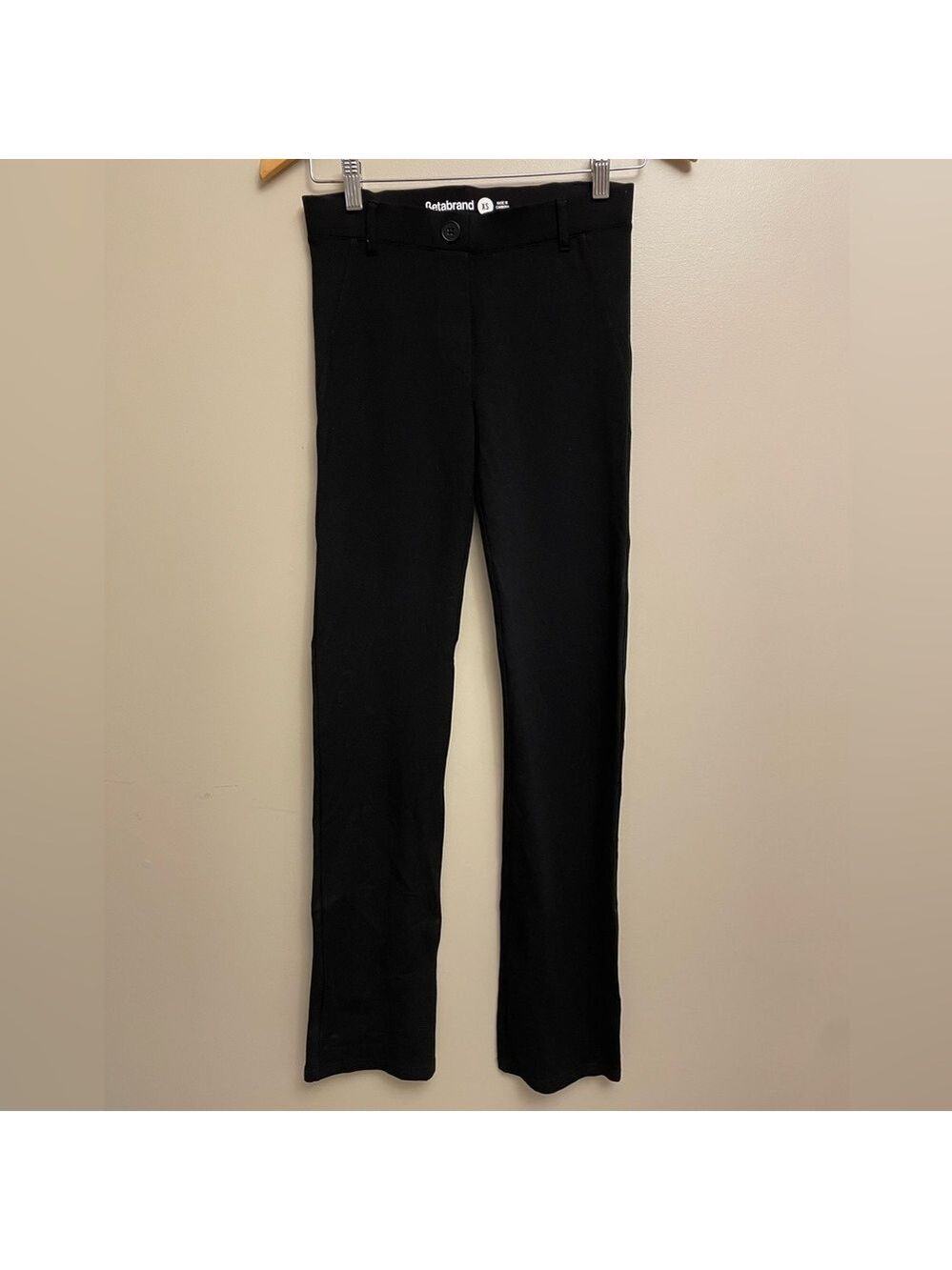 Betabrand Black Straight Leg Pants XS
